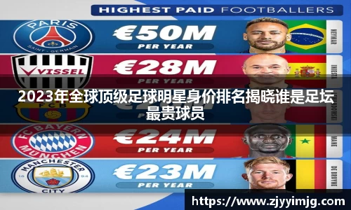 2023年全球顶级足球明星身价排名揭晓谁是足坛最贵球员
